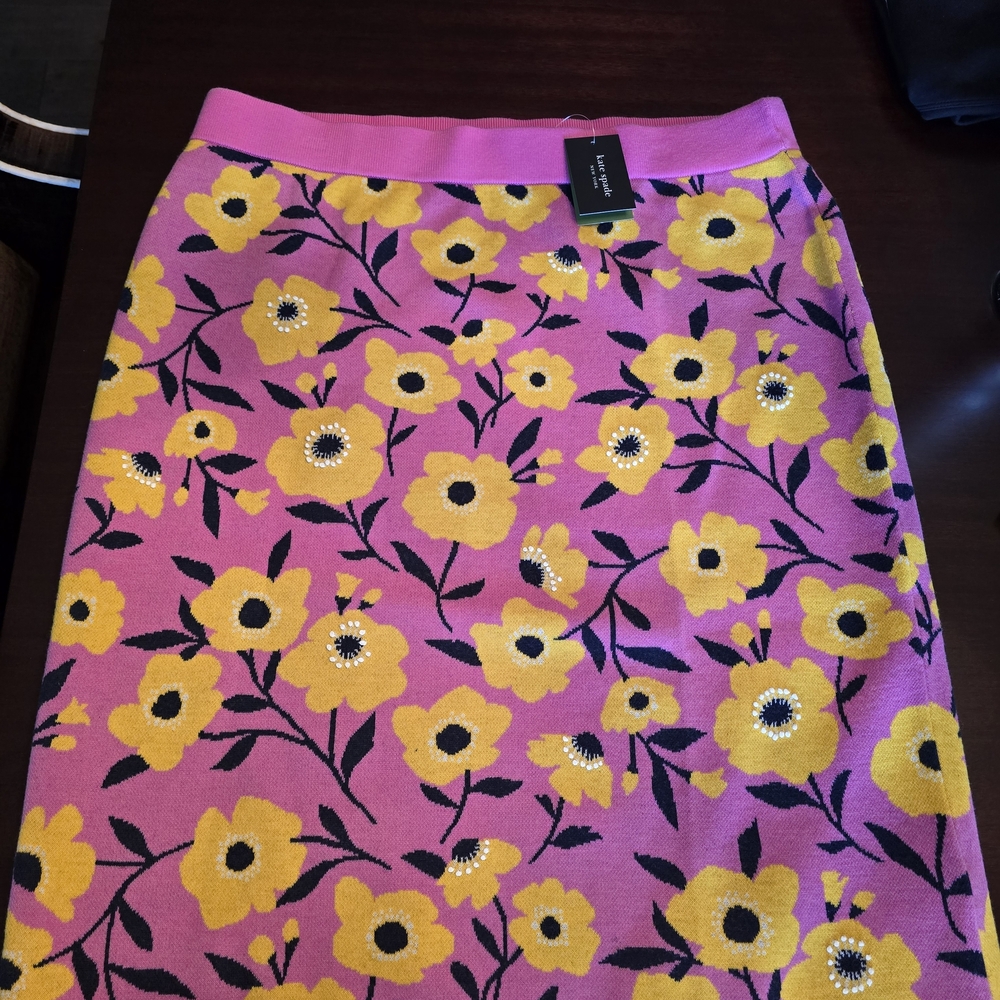 Floral Pink and Yellow Skirt